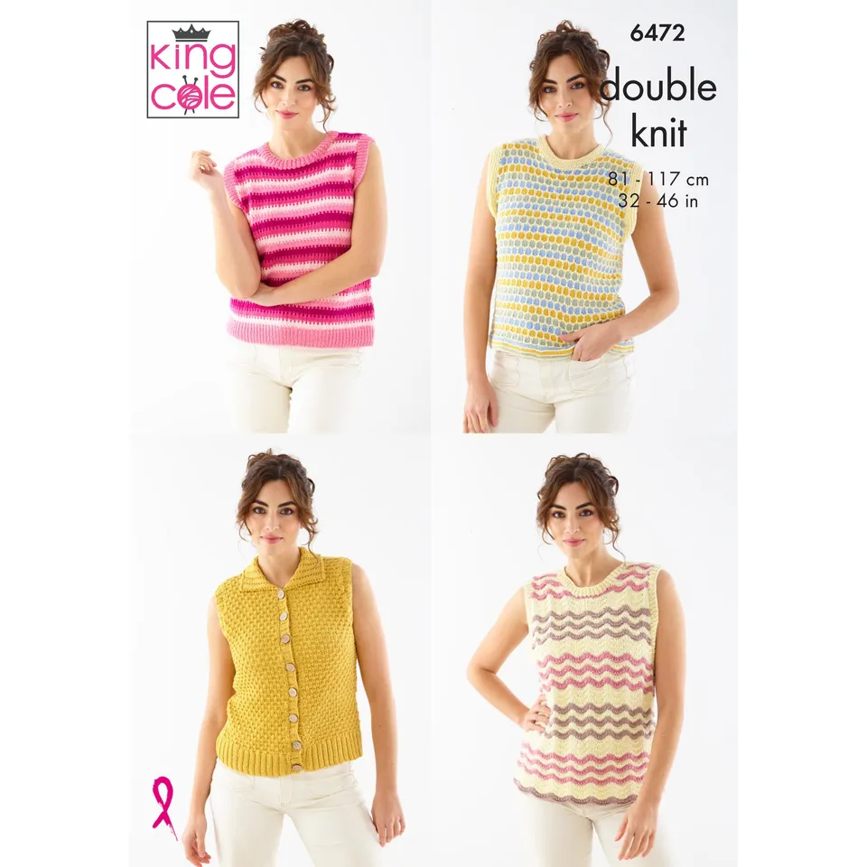 king-cole-patterns-6472-tops-strickanleitung-cottonsoft-dk image 1