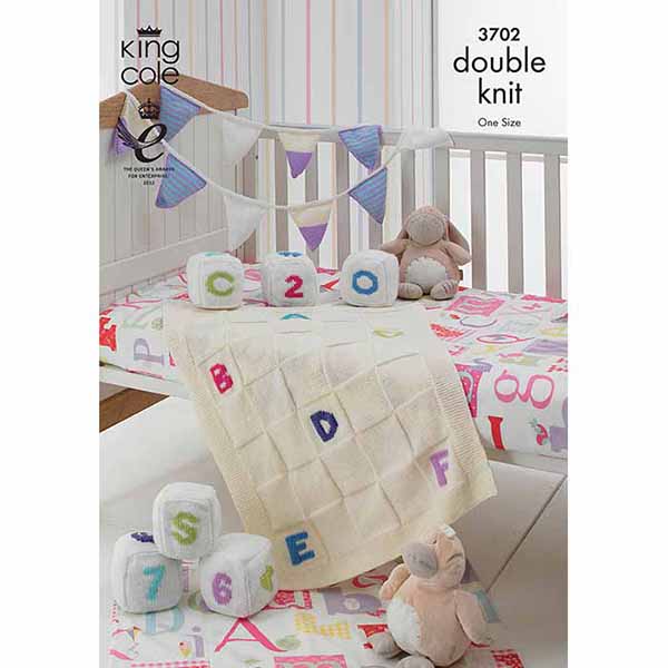 king-cole-patterns-3702-strickanleitung-decke-comfort-dk image 1
