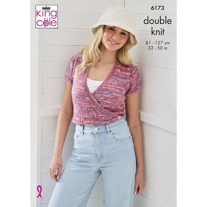 king-cole-patterns-6173-strickanleitung-cardigans-homespun-prism image 1