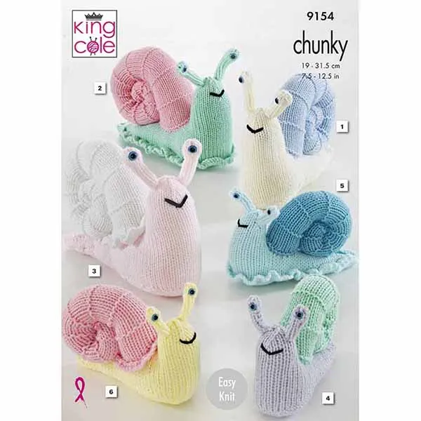 king-cole-patterns-9154-strickanleitung-schnecken-comfort-chunky image 1