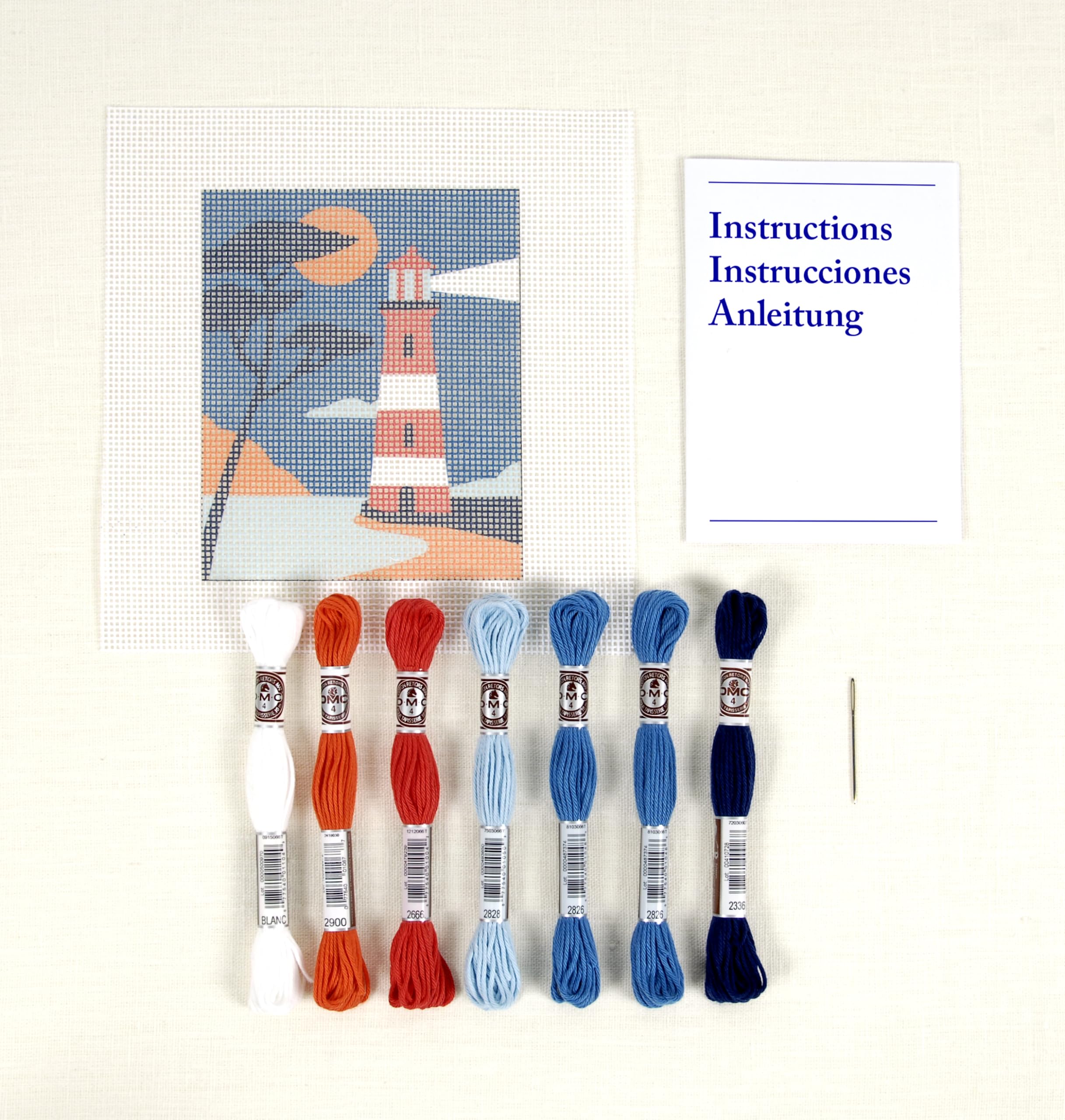 dmc-gobelinset-leuchtturm-einfach-nachtmotiv image 2