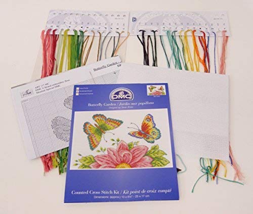 dmc-butterfly-garden-kreuzstich-set-14-count-mehrfarbig image 5
