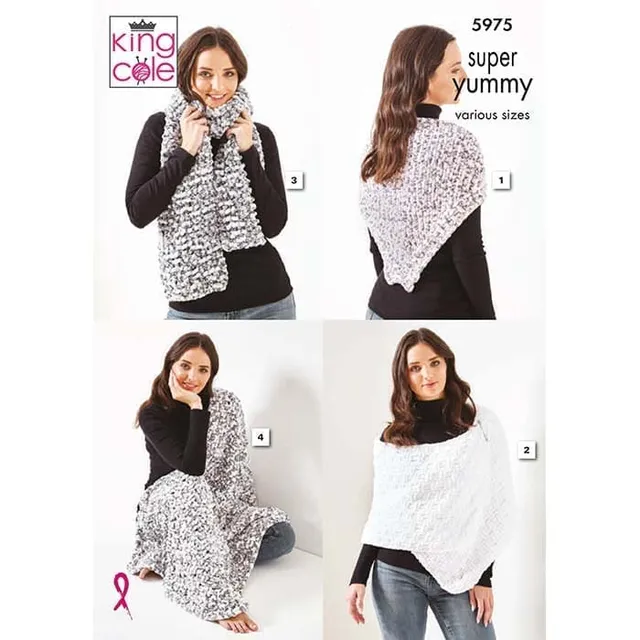 king-cole-5975-schals-strickanleitung-super-yummy image 1