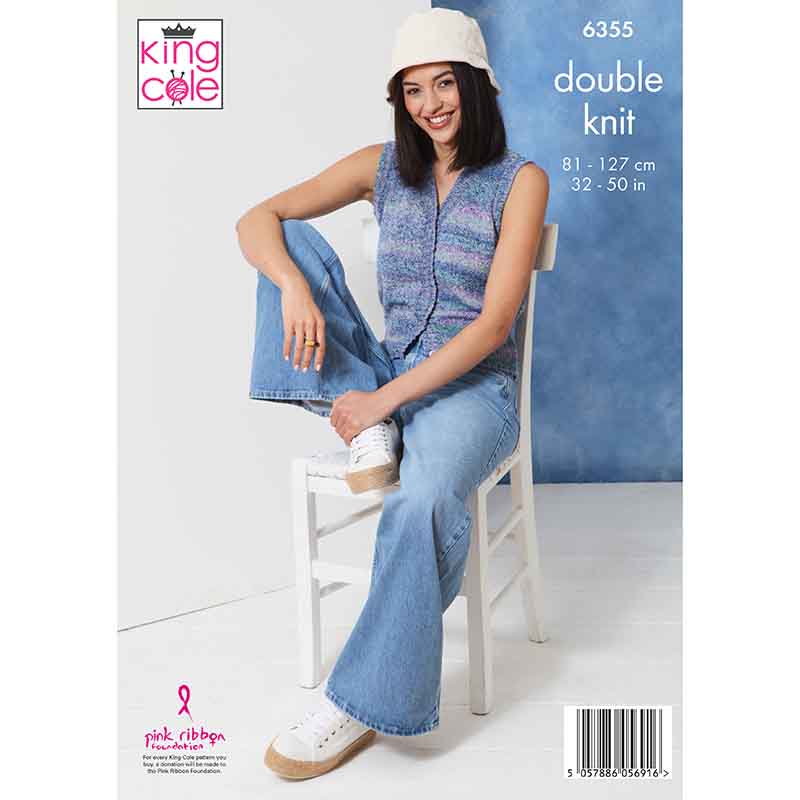 king-cole-6355-cardigan-weste-strickanleitung-jamboree-dk image 2