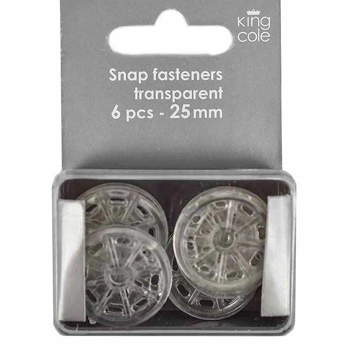 king-cole-transparent-snap-fasteners-druckkn-pfe-25mm image 1