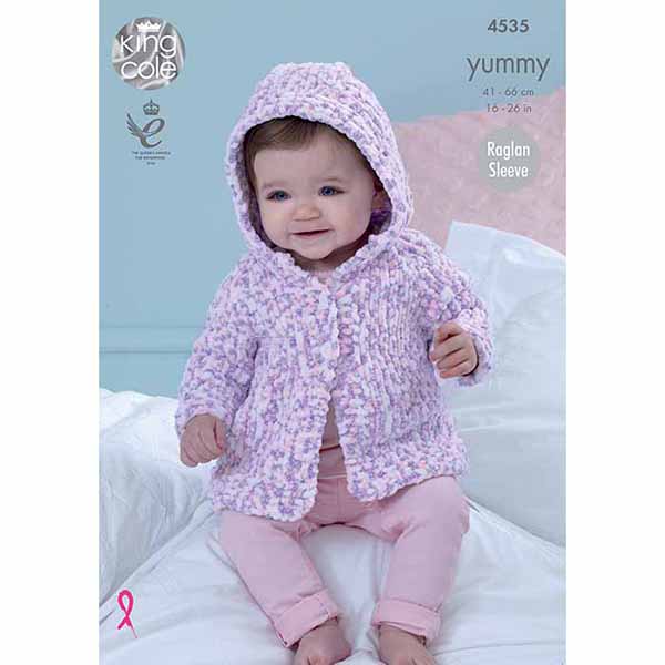 king-cole-patterns-4535-strickanleitung-babyjacken-yummy image 1