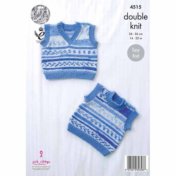 king-cole-patterns-4515-slipover-strickanleitung-cherish-dk image 2