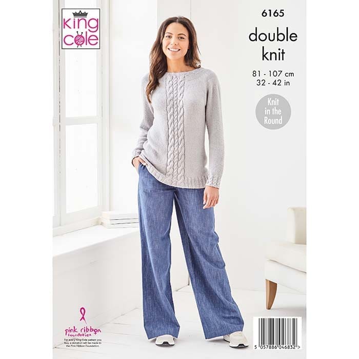 king-cole-6165-finesse-cotton-silk-pullover-strickanleitung image 2