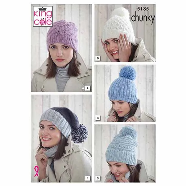 king-cole-5185-strickanleitung-m-tzen-timeless-chunky image 1