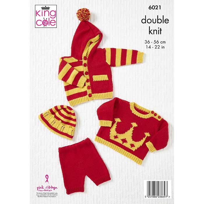 king-cole-6021-strickanleitung-baby-set-cottonsoft-dk image 2