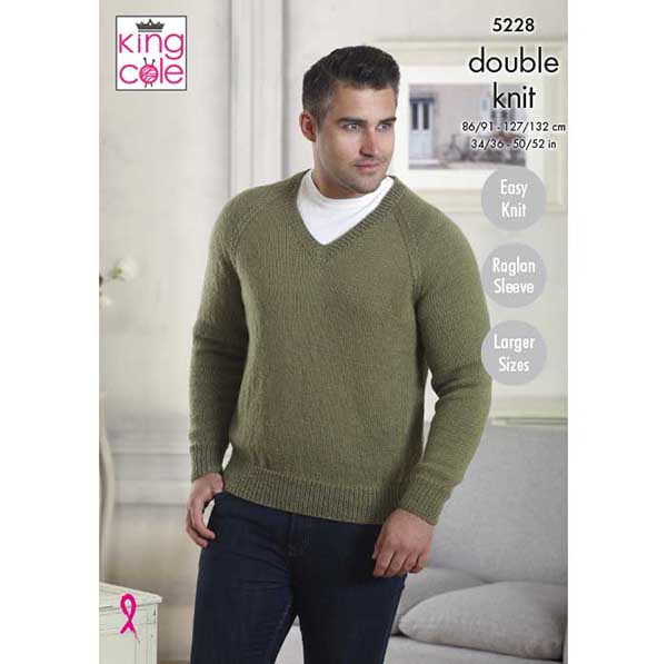 king-cole-5228-strickanleitung-pullover-majestic-dk-mehrgr-en image 1
