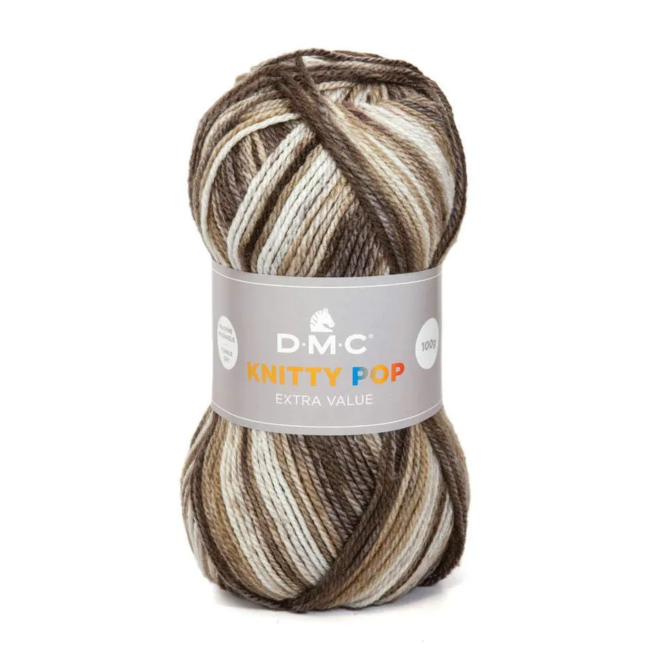 dmc-knitty-pop-strickgarn-braun-acryl-warm-8126 image 1