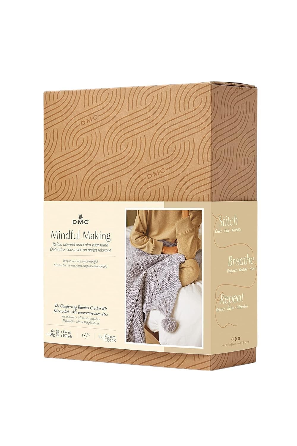 dmc-mindful-making-kuscheldecke-h-kelset-acrylgarn-anf-nger image 1