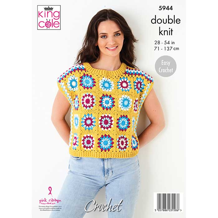 king-cole-patterns-5944-h-kelanleitung-granny-square-cottonsoft image 2