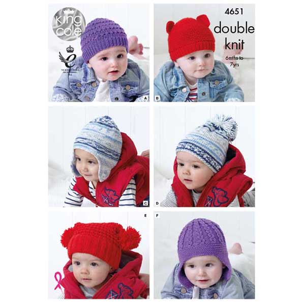 king-cole-4651-strickanleitung-kinderm-tzen-cherished-dk image 1