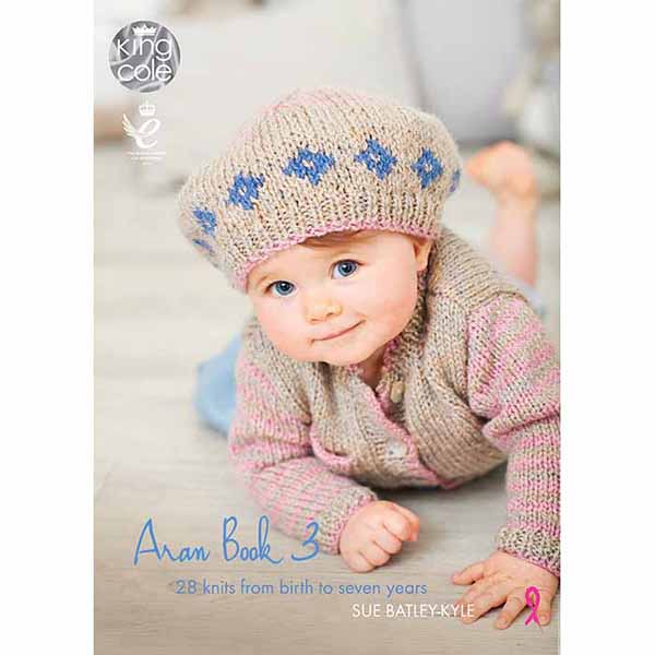 king-cole-patterns-aran-book-3-strickanleitung-aran-heft image 1