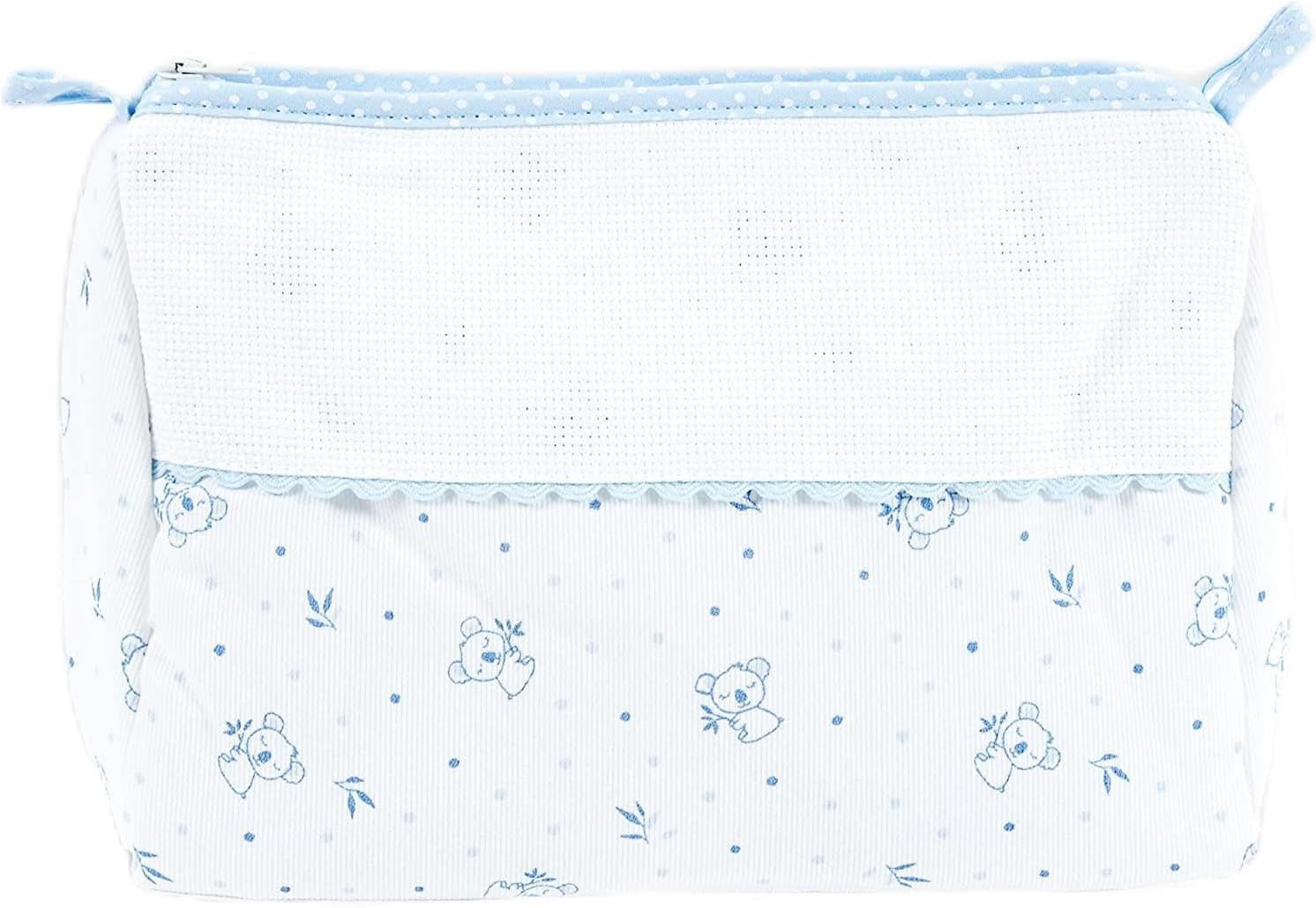 dmc-kulturtasche-zum-besticken-koala-blau-grau-aida-24x18x11cm image 2
