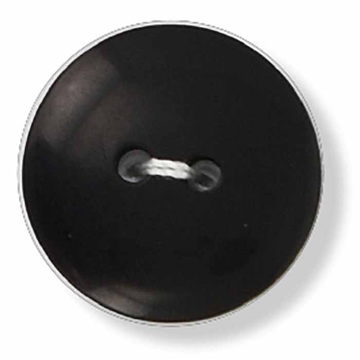 king-cole-haberdashery-round-plain-knopf-schwarz-30-ligne image 1