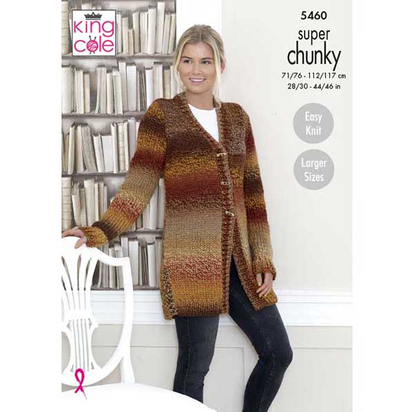 king-cole-patterns-5460-strickanleitung-jacke-explorer-chunky image 1