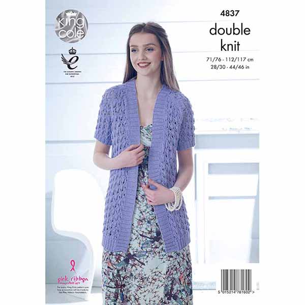 king-cole-patterns-4837-strickanleitung-cardigan-cottonsoft image 2