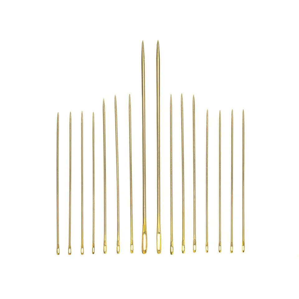 hobbii-sticknadeln-gr-e-3-9-spitz-16-st-ck-gold-hr image 1