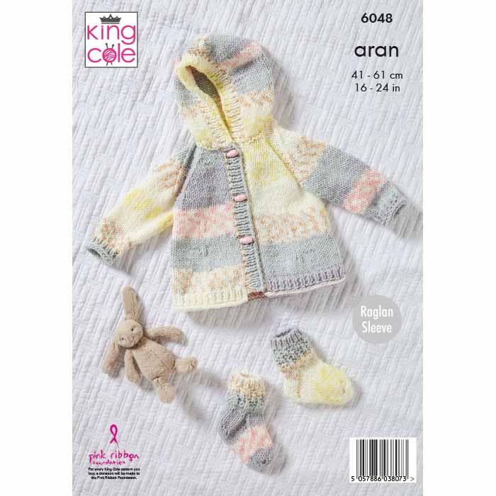 king-cole-6048-strickanleitung-jacke-mantel-cosy-love-aran image 2