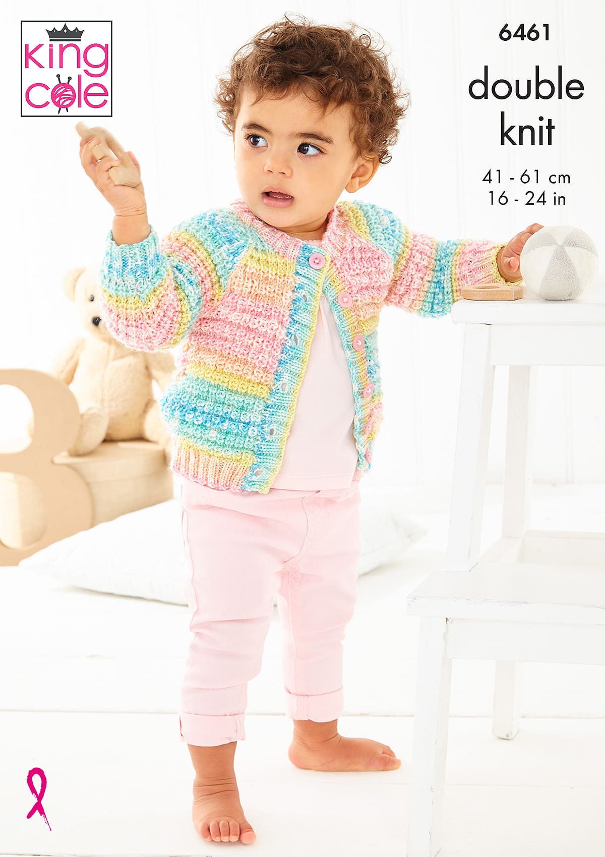 king-cole-6461-strickanleitung-pullover-cardigan-m-tze-fjord-baby-dk image 1