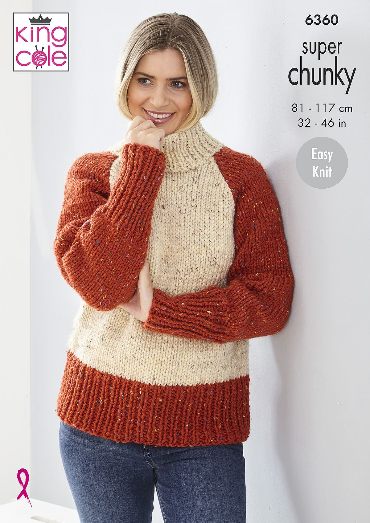 king-cole-6360-strickanleitung-pullover-big-value-tweed image 1