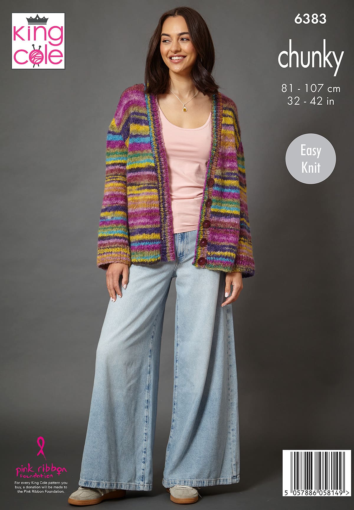 king-cole-6383-pullover-strickanleitung-flair-chunky-pullover-cardigan image 2