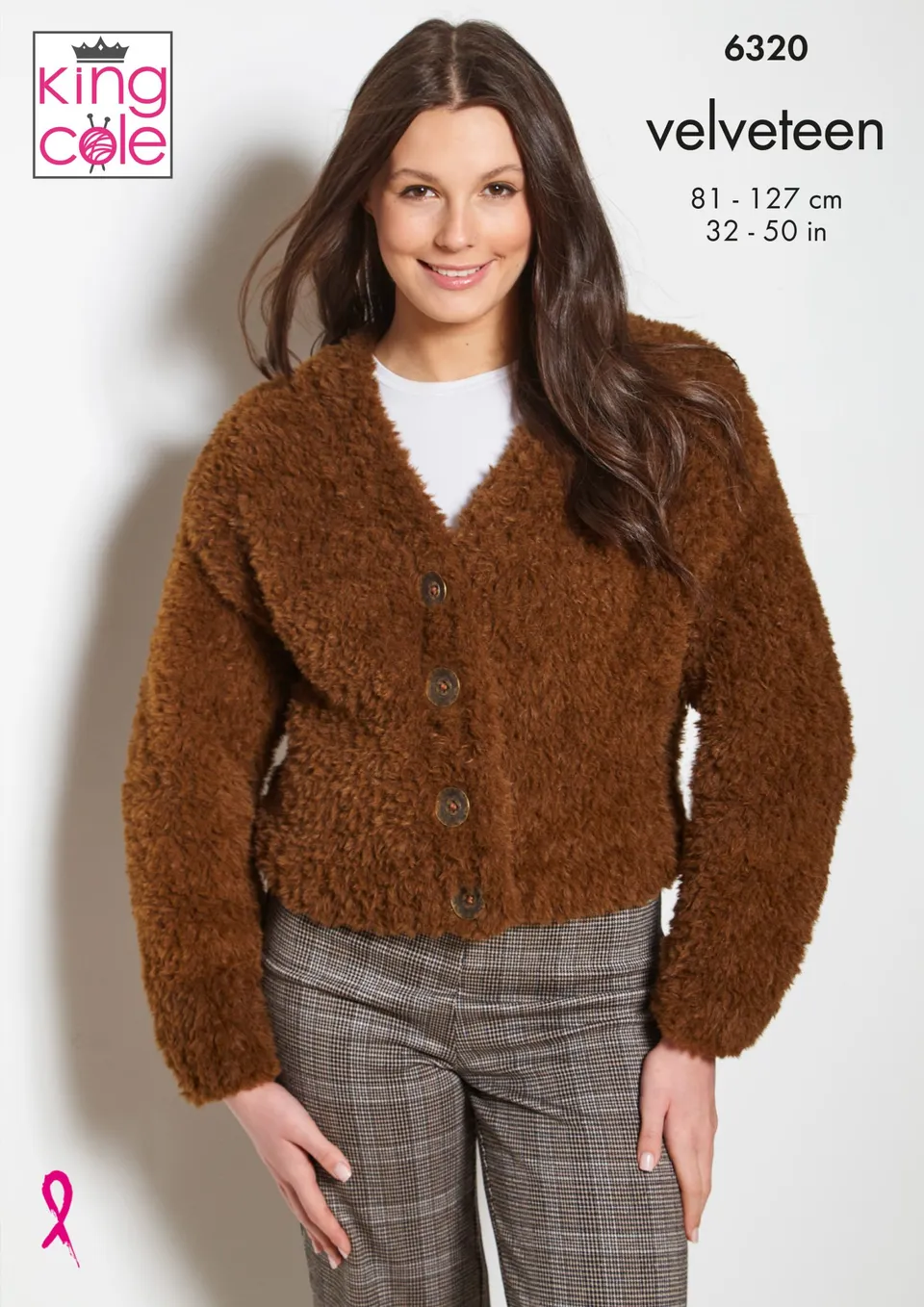 king-cole-6320-strickanleitung-cardigan-weste-velveteen image 1