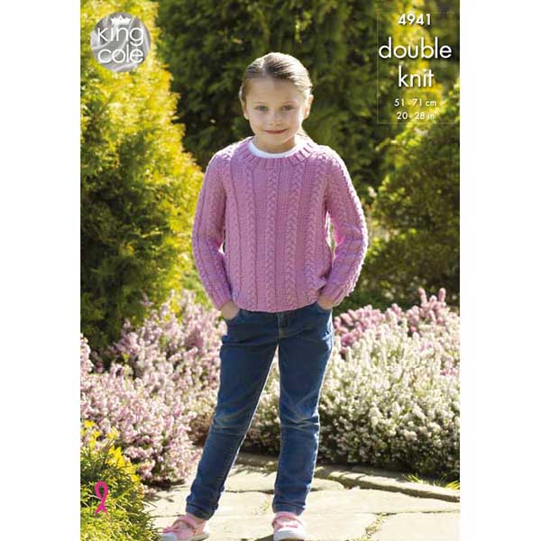 king-cole-4941-strickanleitung-pullover-merino-dk image 1
