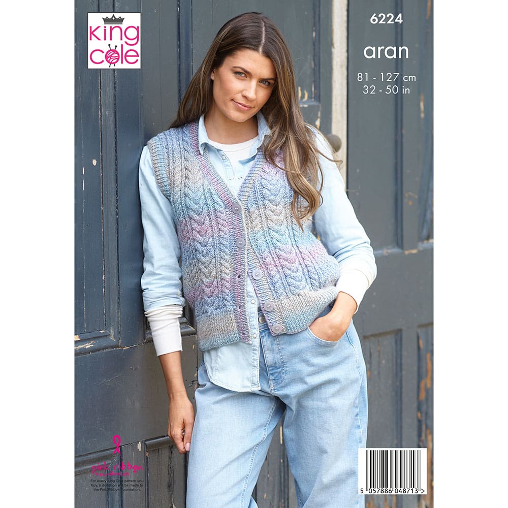 king-cole-6224-damen-westen-anleitung-crescendo-aran image 2