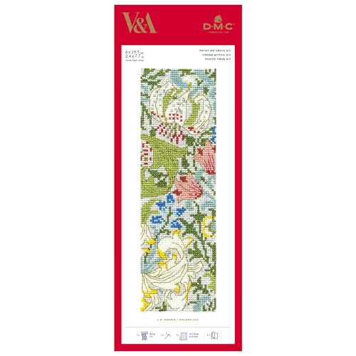 dmc-goldene-lilie-lesezeichen-kreuzstich-set-14-count image 3
