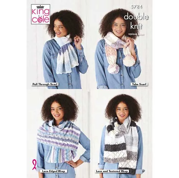 king-cole-5784-strickanleitung-stola-harvest-dk-wrap image 1