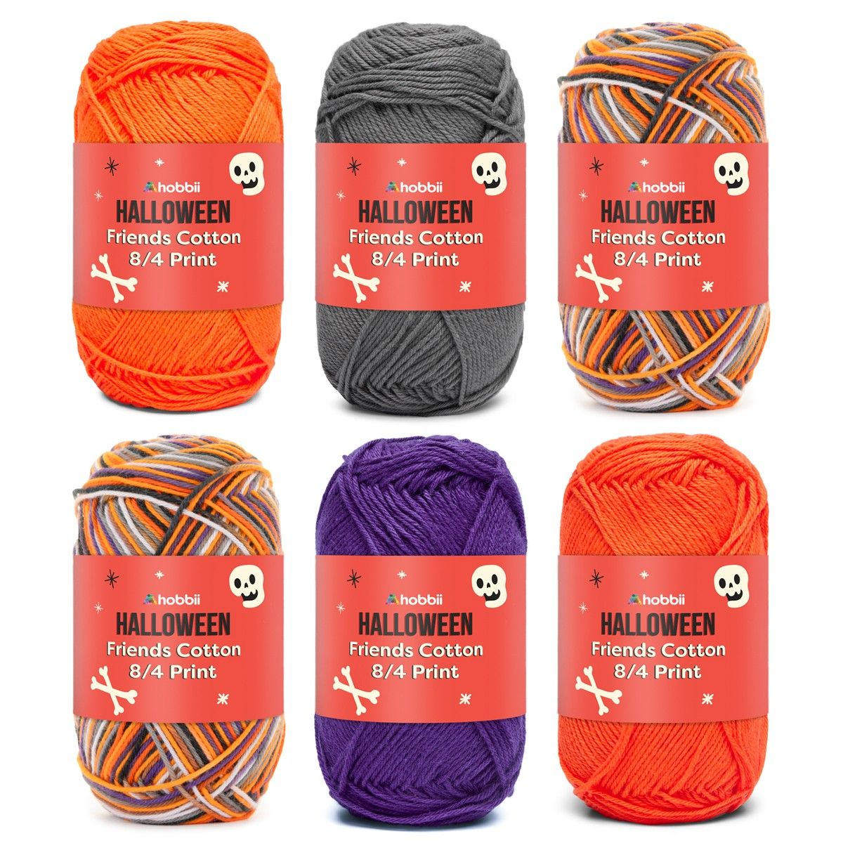hobbii-friends-cotton-8-4-print-garn-halloween-frenzy-6er-pack image 8