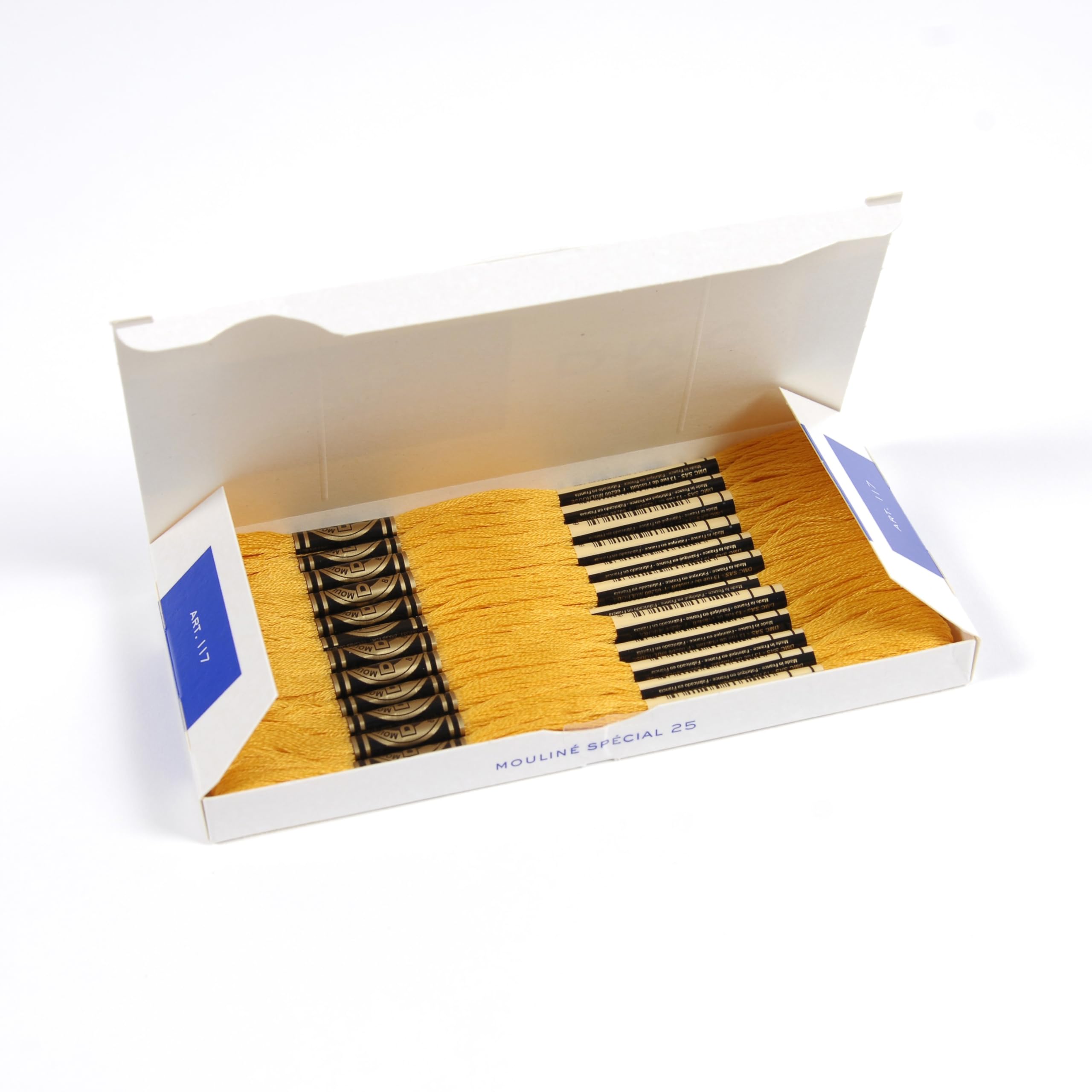 dmc-mouline-special-117mc-0742-sticktwist-gelb-8-m-baumwolle image 2