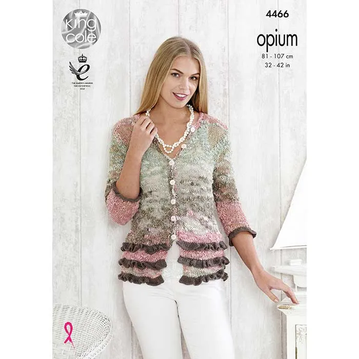 king-cole-4466-top-und-cardigan-strickanleitung-opium-palette image 1