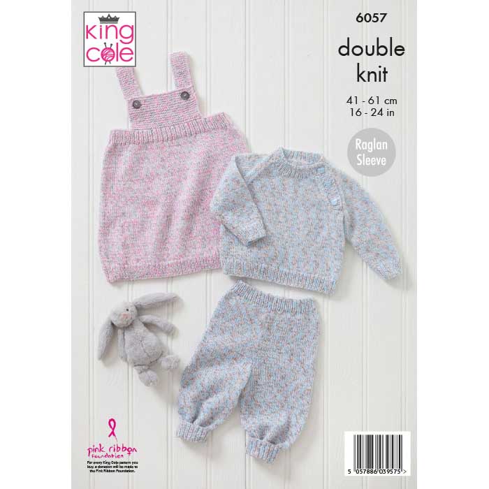 king-cole-6057-strickanleitung-pullover-latzkleid-hose-cloud-nine-dk image 2