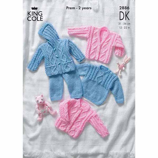 king-cole-patterns-2886-baby-set-strickanleitung-dk-wolle image 1