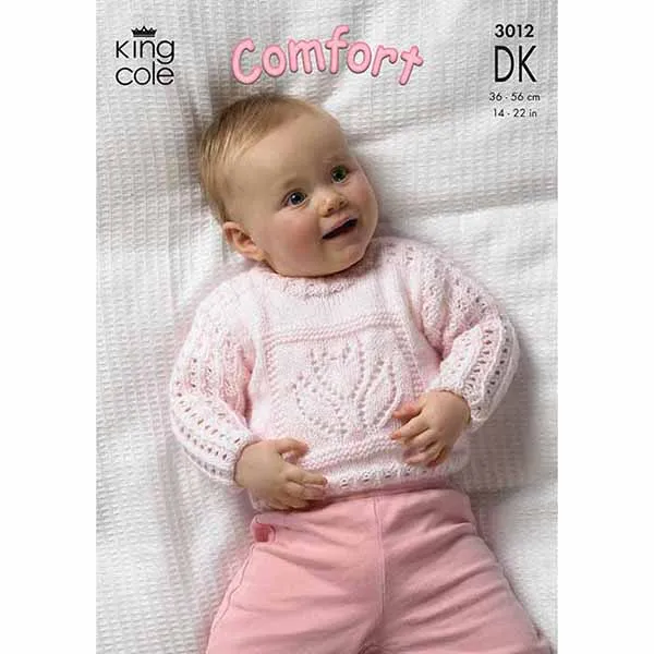 king-cole-patterns-3012-strickanleitung-pullover-decke-comfort image 1