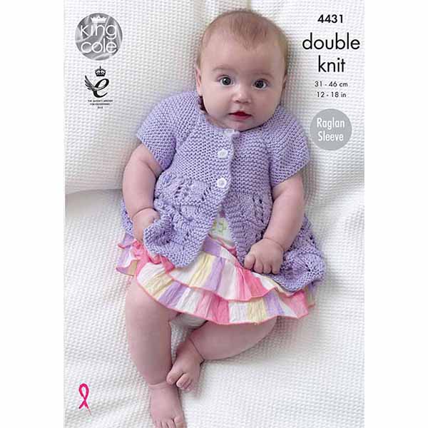 king-cole-4431-babydecke-jacke-strickanleitung-cottonsoft-dk image 1