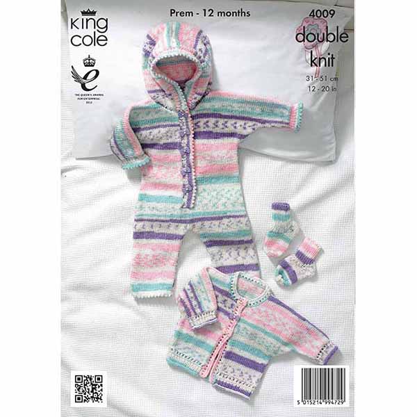 king-cole-4009-all-in-one-jacke-socken-strickanleitung-cherish-dk image 2