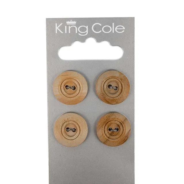 king-cole-haberdashery-knopf-holz-medium-mit-rand image 1