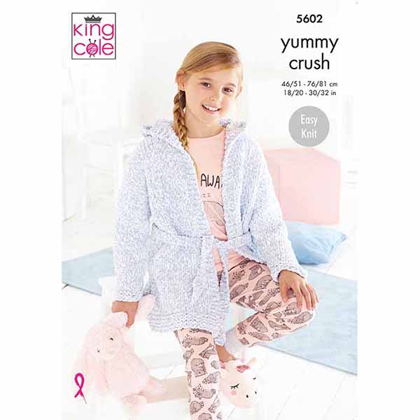 king-cole-patterns-5602-morgenmantel-strickanleitung-yummy-crush image 1