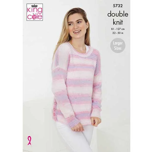 king-cole-patterns-5732-strickanleitung-pullover-cardigan-dk image 1