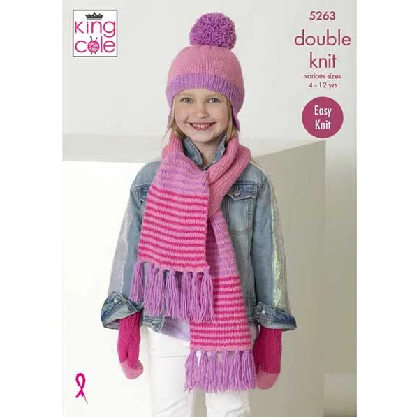 king-cole-5263-strickanleitung-schals-m-tzen-handschuhe-big-value-dk image 1
