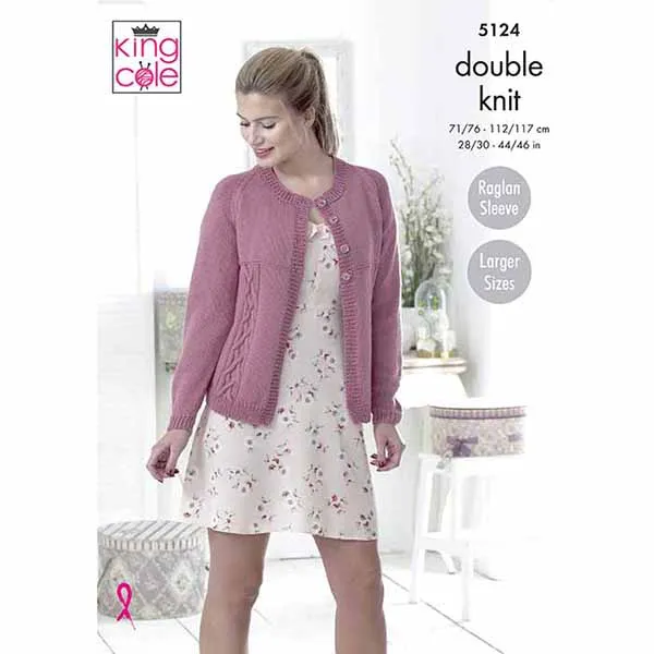 king-cole-5124-cottonsoft-dk-strickanleitung-cardigan image 1
