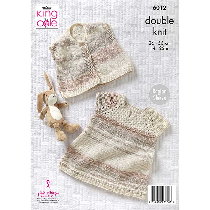 king-cole-6012-baby-cardigan-strickanleitung-baby-pure-dk image 2