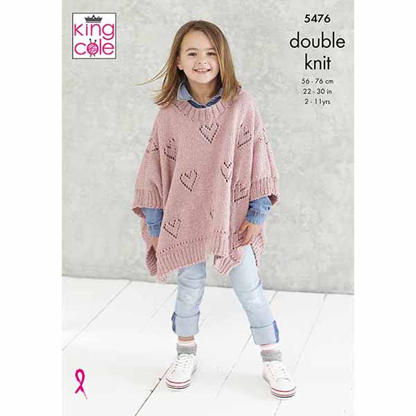 king-cole-patterns-5476-strickanleitung-ponchos-subtle-drifter-dk image 1