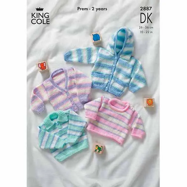 king-cole-2887-strickanleitung-jacke-pullover-cardigan-dk image 1
